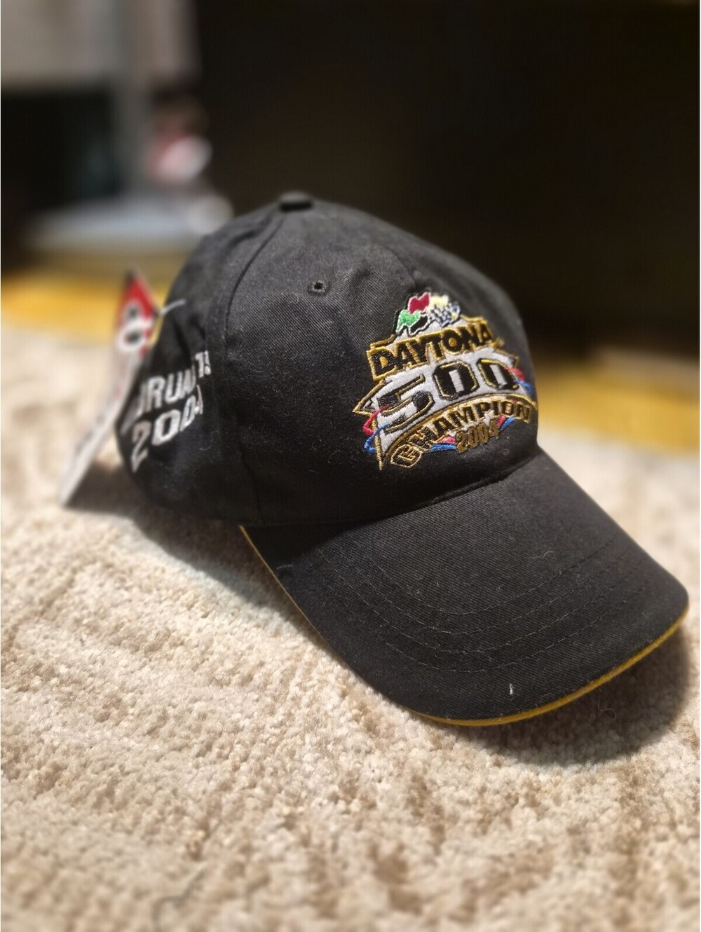 CHASE NASCAR DAYTONA 500 CHAMPION HAT 2004 #8 DALE EARNHARDT JR BLACK NWT